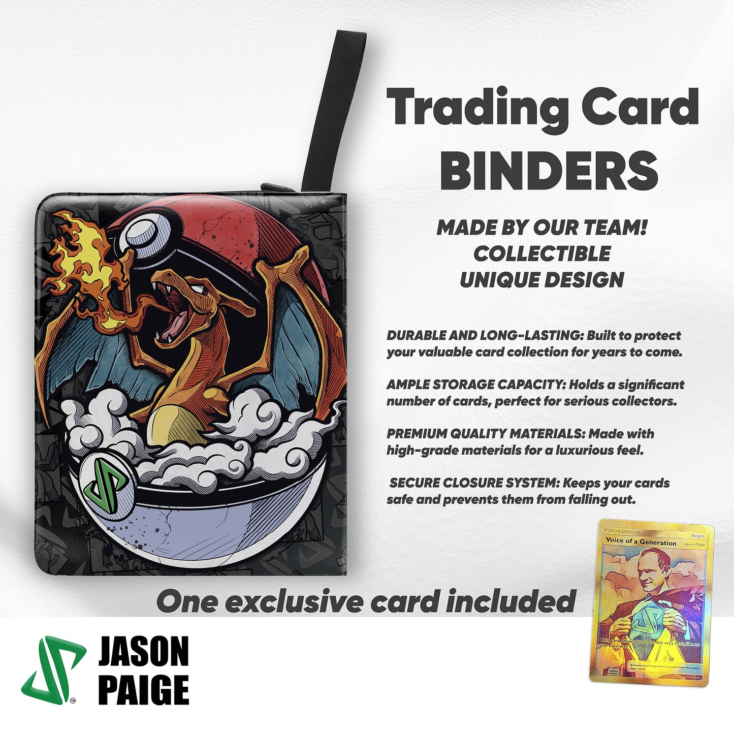 The Great Fire Dragon Card Binder (Classic, Large or Small)