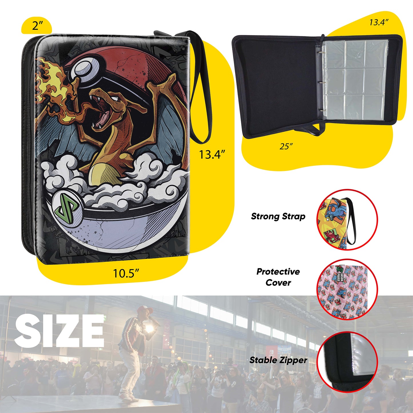 The Great Fire Dragon Card Binder (Classic, Large or Small)