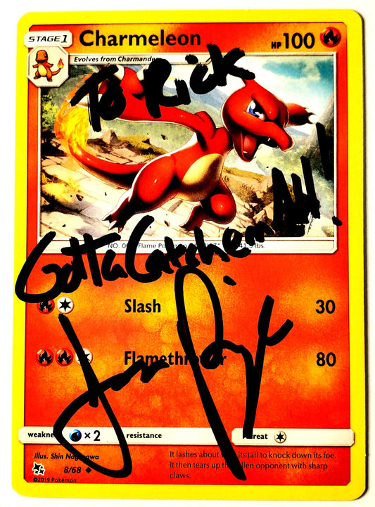 Autographed Charmeleon Card Limited Supply