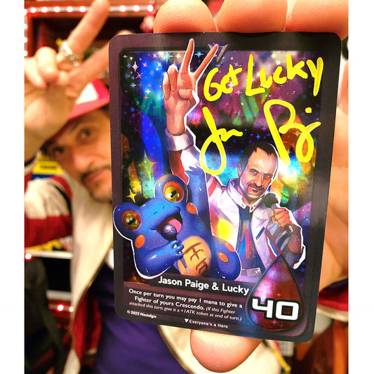 Nostalgix TCG - Jason Paige & Lucky - Exclusive Holographic Card - ONLY 100 MADE!