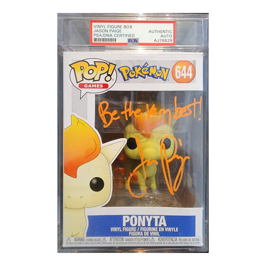 A PSA Autographed Authenticated Ponyta Funko Pop 644
