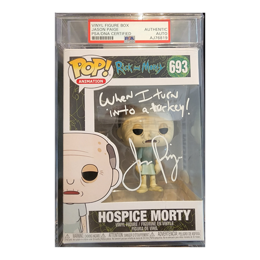 A PSA Autographed Authenticated Hospice Morty Funko Pop 693